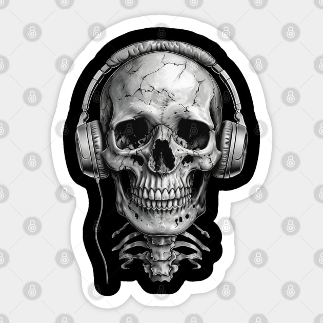 Skull Beats: Macabre Melodies Sticker by Steve